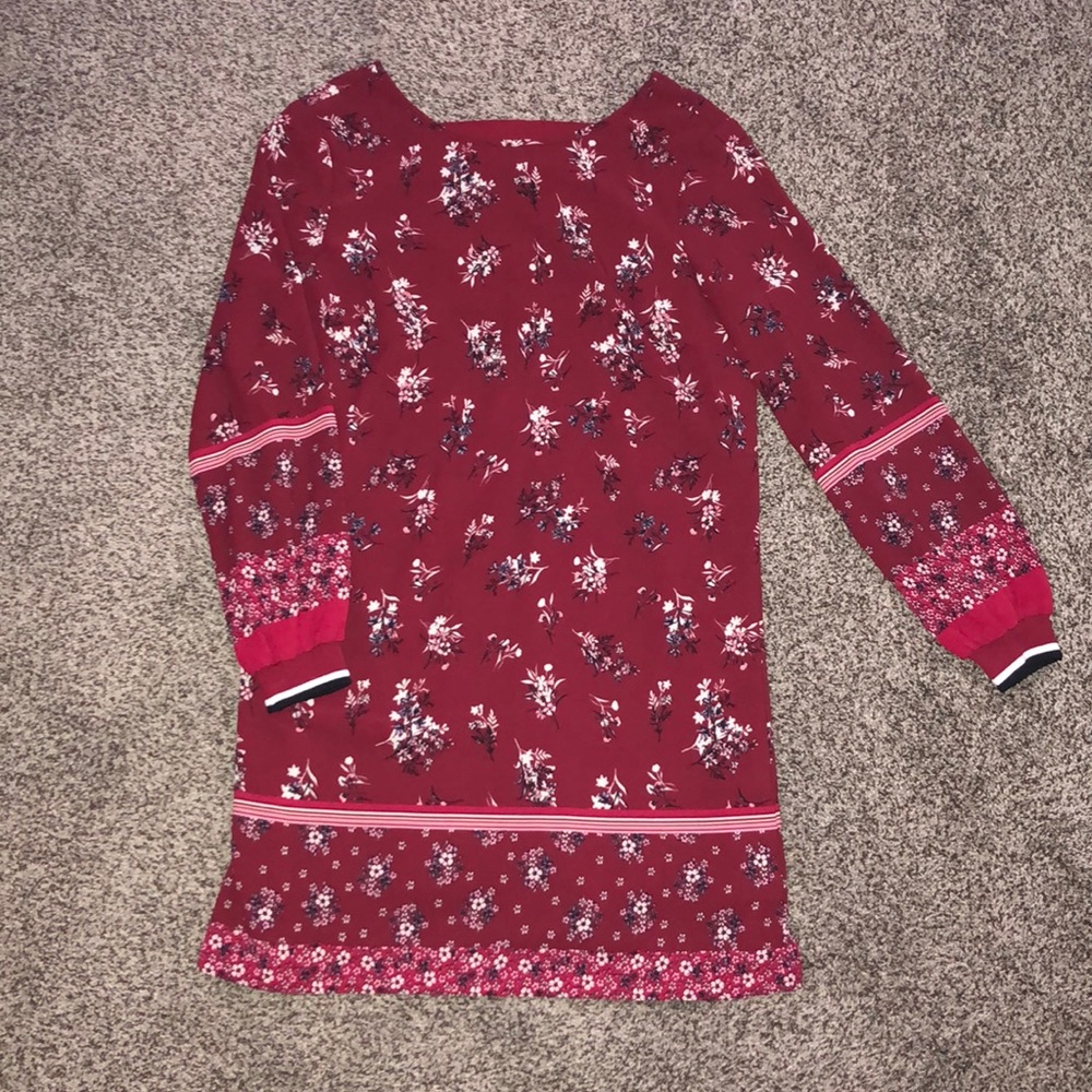 Long Sleeve Shift Dress